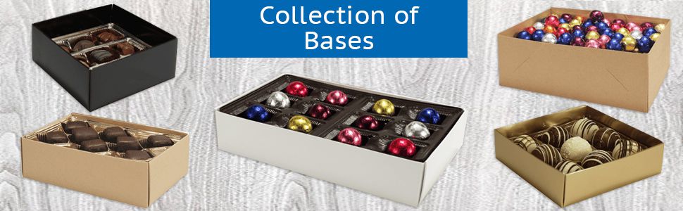 Confectionery box bases from MOD-PAC