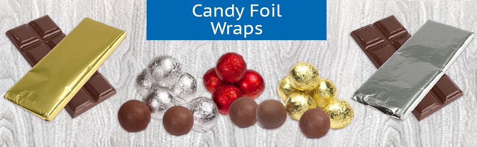 Candy foil wrappers from MOD-PAC