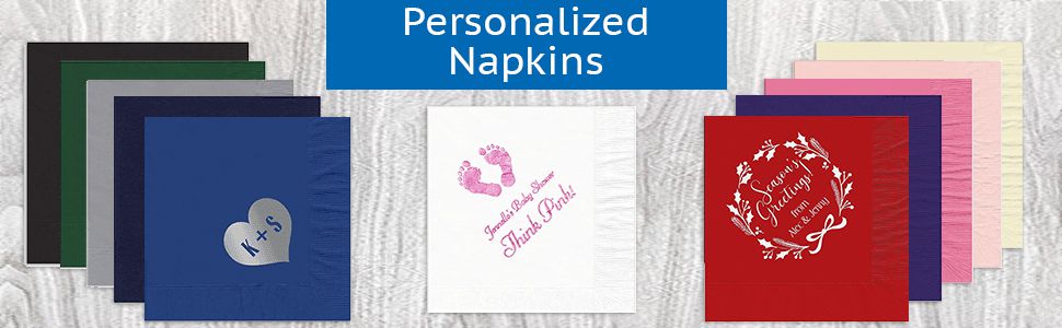 Custom printed napkins from MOD-PAC