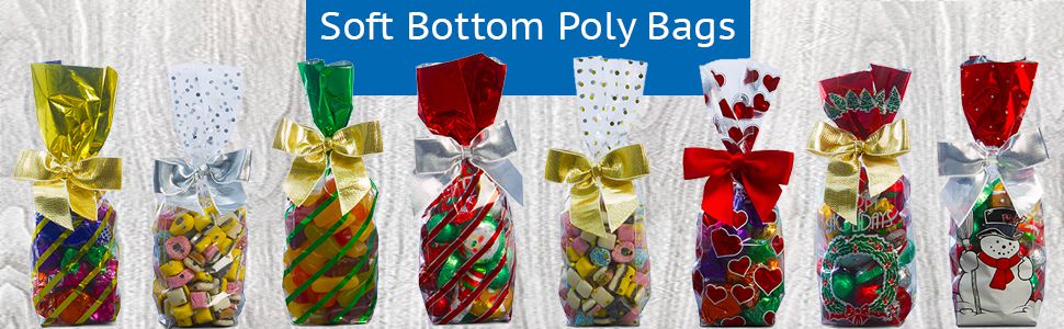 Soft bottom poly gift bags from MOD-PAC