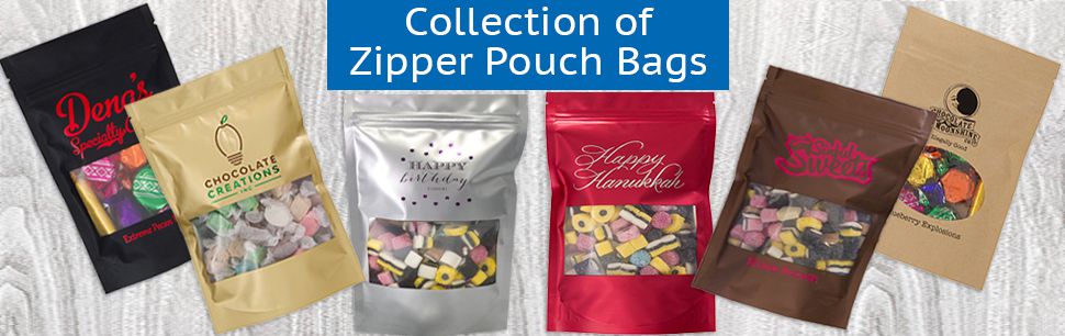 Zipper pouch gift bags from MOD-PAC