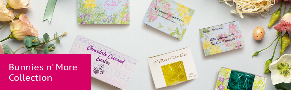 Bunnies and More collection of confectionery boxes from MOD-PAC