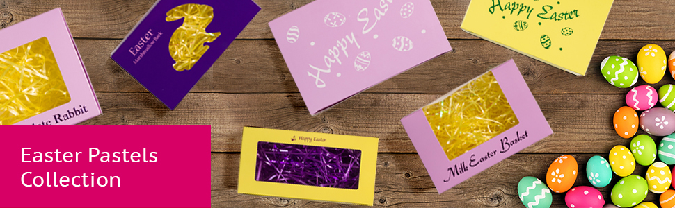 Easter Pastels collection of confectionery boxes from MOD-PAC