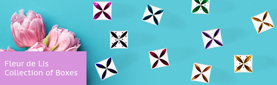 Fleur de Lis favor boxes from MOD-PAC